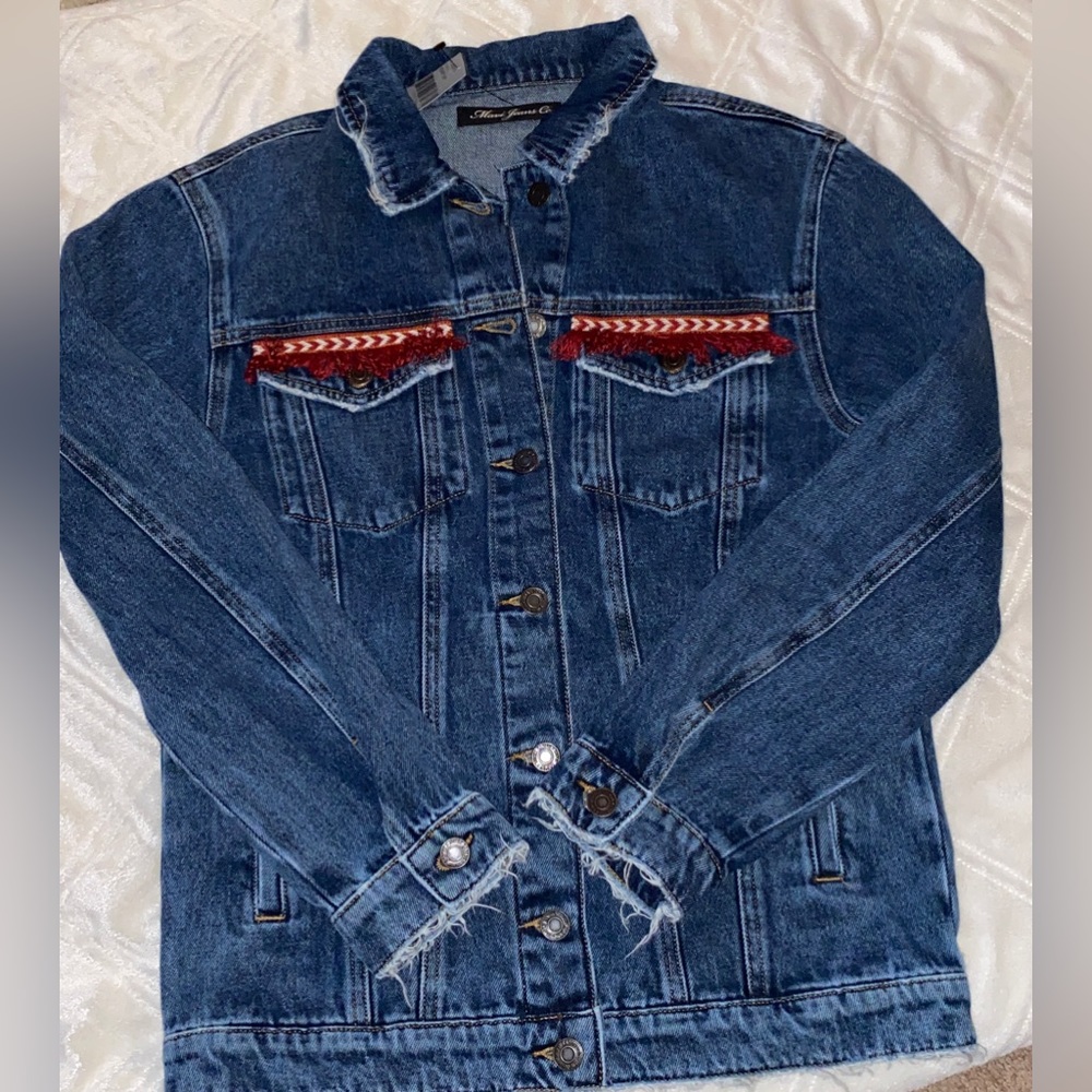 NWT MAVI KARLA Embellished Embroidered Denim Jacket•S/S all run differently
